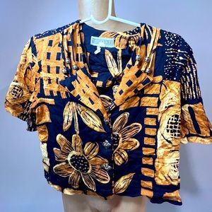 Vintage Jessica Howard Sunflower Top